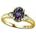 thumbnail image 2 of Star K � Oval 8x6 Rainbow Mystic Topaz Love Promise Ring, 2 of 9