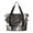 Black and Gold Marble Pattern, variant on Blue and White Marble Pattern Expandable Travel Tote Bag, Luggage Sleeve Travel Bag with Dry Wet Pockets, Waterproof Dacron Gift Ideas for Work Shopping Travel