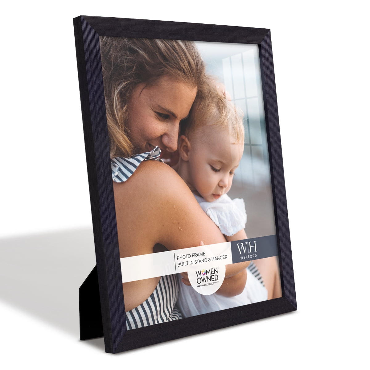 Premium Ebony Solid Wood Picture Frame, 11" x 14"
