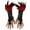 Red, variant on WHEANG Lace Decor Single Glove for Women Men Soft & Stretchy Comfort Lace Gloves Women's Fingerless Gloves Elegant Gown Accessories Fingerless Gloves for Performance Red Summer Sales Under $2