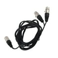 thumbnail image 4 of Audio Balanced XLR Cable, Audio Adapter Supply Stable Performance  For Microphone Cord Audio Adaptor Black 3 M / 9.8ft, 4 of 8