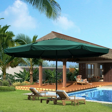 Sundale Outdoor 16 Feet Large Market Patio Umbrella With Cross