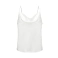 thumbnail image 3 of Fashnice Women Vest Backless Cami Tops Drape Neck Camisole Spaghetti Strap Vaction Tee Shirt White L, 3 of 8