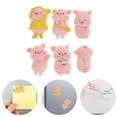 thumbnail image 2 of Zeiwohndc 6pcs Cartoon Pig Fridge Magnet Stickers Cute Funny Animals Refrigerator Magnets, 2 of 13