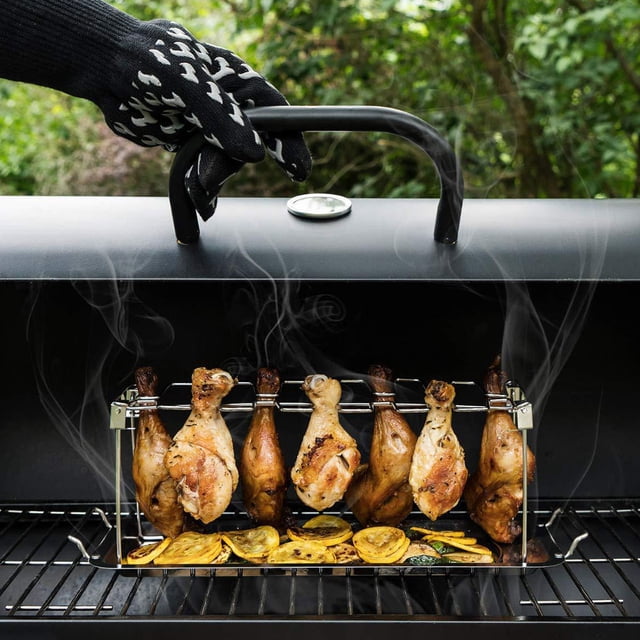 CHICHUMID 1 Pce Barbecue Pliant en Acier Inoxydable Portable et Pliable pour Utilisation Extérieure au Bbq