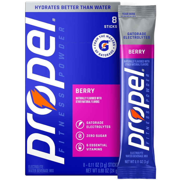 Propel Zero Sugar Berry Electrolyte Powder, 8 Packets, 12 Pack photo 2