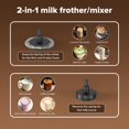thumbnail image 3 of Milk Frother and Steamer with Heating Function - 4-in-1 Automatic Hot & Cold Milk Frother and Warmer, Stainless Steel Pitcher with Transparent Lid fo, 3 of 7