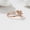Rose Gold White Moissanite, variant on Inlaid Muti Moissanite Teardrop Shaped Ring For Women