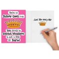thumbnail image 3 of Tarjeta de cumpleaños divertida CardFool Birthday Queen 5 x 7 pulgadas, 3 of 6