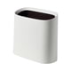 thumbnail image 2 of Cubo de basura de plástico delgado blanco, cubo de reciclaje, basurero delgado, basurero de plástico estrecho para dormitorio, baño, oficina, lavandería, cocina, baño, inodoro, desmontable, 2 of 6