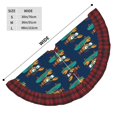 thumbnail image 3 of Sigee Skateboard Rides Cartoon Lobster for Christmas Decoration Tree Skirt Christmas Plaid Tree Skirt,Christmas home decor Holiday Tree Skirt Fits TChristmas Tree-36", 3 of 6