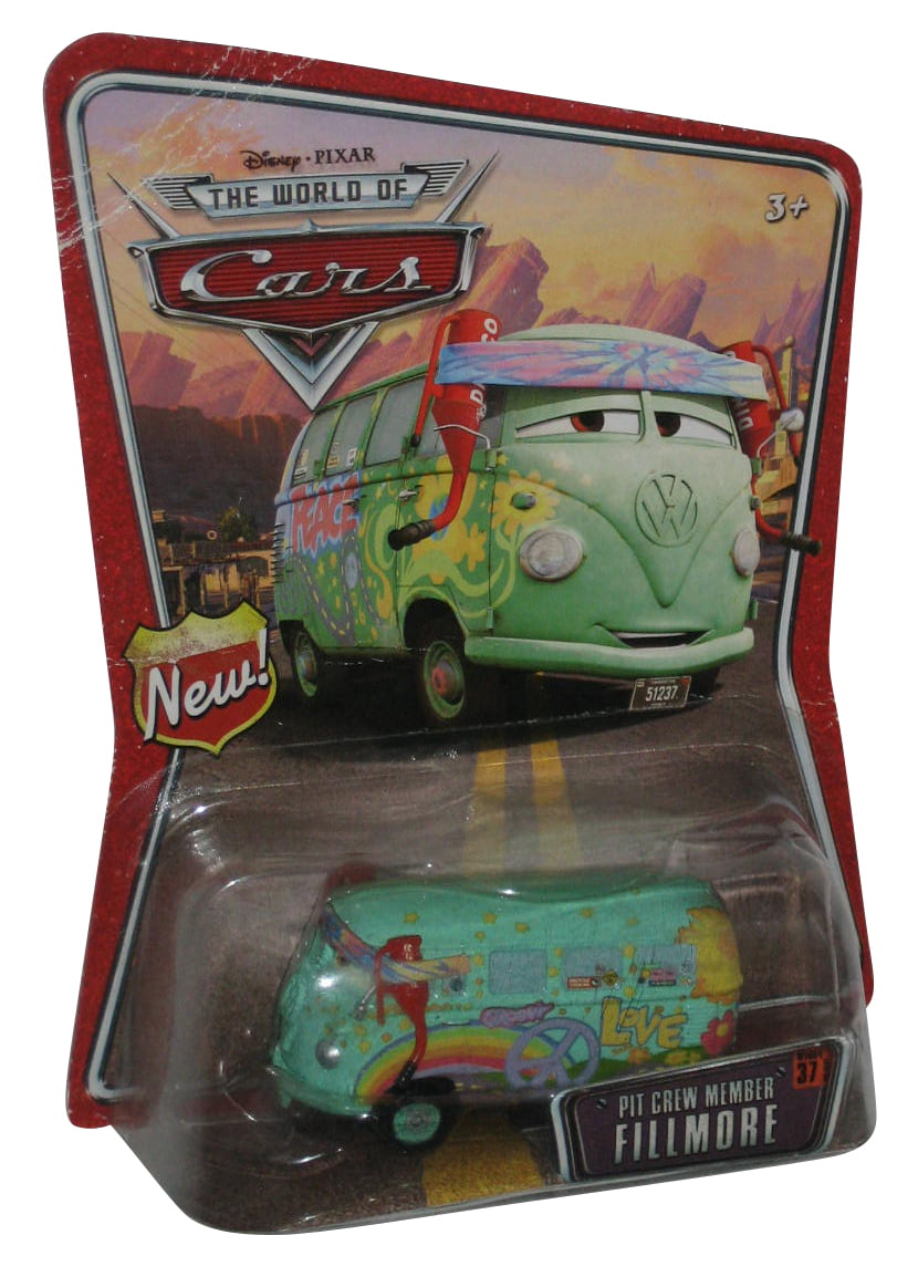 Disney World of Cars Movie Pit Crew Member Fillmore Toy Car No. 37 ...