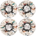 thumbnail image 2 of Shower Caps,Dachshund Waterproof Shower Cap for Women 4 Pieces,Double Reusable Hair Cover for Shower PEVA Elastic Stretch Hem, 2 of 7