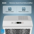 thumbnail image 4 of Emerson Quiet Kool 25-Pint Energy Star Quiet Portable Dehumidifier up to 1500 Sq. ft., 4 of 6