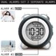 thumbnail image 5 of Digital Alarm Clock,Time Date Display Twin Bell Very Loud for Heavy Sleepers Dual Alarm Blue Backlig, 5 of 5