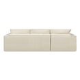 thumbnail image 4 of Jennifer Taylor Home Brenley 110.5" LAF Sofa-in-a-Box Sectional Sofa, Porcelain Light Beige Chenille, 4 of 8