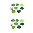 thumbnail image 3 of Bearachild St Patricks Day Stickers Green Lightweight Beautiful Shamrock Pray Shapes for the Coming of Luck Glitter Appearance Leaf Type2 NO2, 3 of 6
