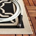 thumbnail image 5 of SAFAVIEH Courtyard Allison Oriental Indoor/Outdoor Area Rug, Black/Beige, 6'7" x 9'6", 5 of 12