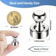 thumbnail image 2 of 12Pack Fridge Magnets for Whiteboard Strong Refrigerator Magnets for Adult Small Push Pin Magnets for White Board Refrigerator Map Classroom Office Teacher Silver, 2 of 5