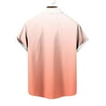 thumbnail image 5 of S-5X Mens Big & Tall Shirts with Pocket Plus Size Short Sleeve Button-Down T-Shirts Lightweight Gradient Collared Hawaiian Beach Tees Tops, 5 of 5