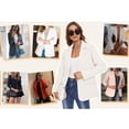 thumbnail image 4 of Glonme Womens Blazers Long Sleeve Casual Work Office Blazer Open Front Jacket ArmyGreen XL, 4 of 5