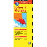 Johor & Melaka Travel Map Third Edition (Sheet map, folded)