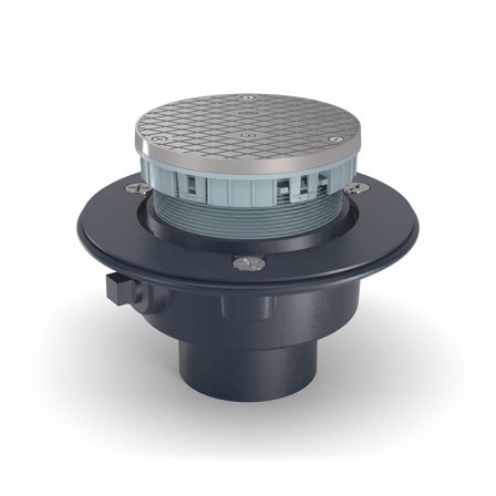 CO1-NH2 - Adjustable Finished Area Cleanout with 2" No-Hub Outlet