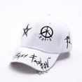 thumbnail image 6 of Men Women Baseball Cap with Ring Hip Hop Fashion Pattern Hat, 6 of 8