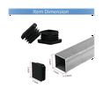 thumbnail image 6 of 400Pcs 1 Inch Square Tube End Cap Plastic Plugs Tube End Post Pipe Cap Cover Tubing Insert Chair Glide Plugs, 6 of 7