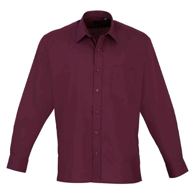 Premier Mens Poplin Long-Sleeved Shirt