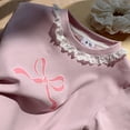 thumbnail image 3 of Tfken Soft Tops For Girls Comfy Daily Wear Holiday Short Sleeve Tees Tshirts Bowknot Graphic Print T-Shirts Fashion Children Trendy Clothes Size 5-6 Years, 3 of 3
