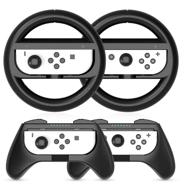 Controlador Game Wheel para Nintendo Switch y Switch OLED (paquete de 4) Accesorios para el mando Joy Con