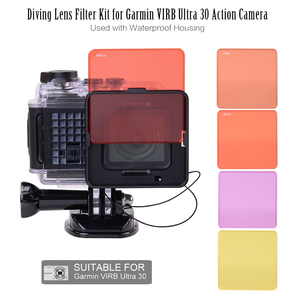 Dodge historisk Vanding Kit de filtre pour objectif de plongée pour Garmin Virb Ultra 30 Action  Camera Utilisé avec Boîtier étanche | Walmart Canada