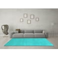thumbnail image 3 of Ahgly Company Indoor Rectangle Oriental Light Blue Modern Area Rugs, 7' x 9', 3 of 4
