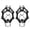 Black, variant on Anti-Slip Ice Cleats for Boots and Shoes, 13 Spikes Heavy Duty Crampons for Walking, Hiking, Fishing on Snow and Ice, Traction Cleats with Elastic Silicone