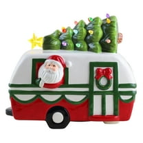 Mr. Christmas 10 in. Nostalgic Ceramic Santa Camper