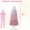 Pink, variant on CazToi 7.5ft Artificial Pencil Christmas Tree Pink Gradient Pre-Lit Snow Flocked Xmas Tree for Home Office Party