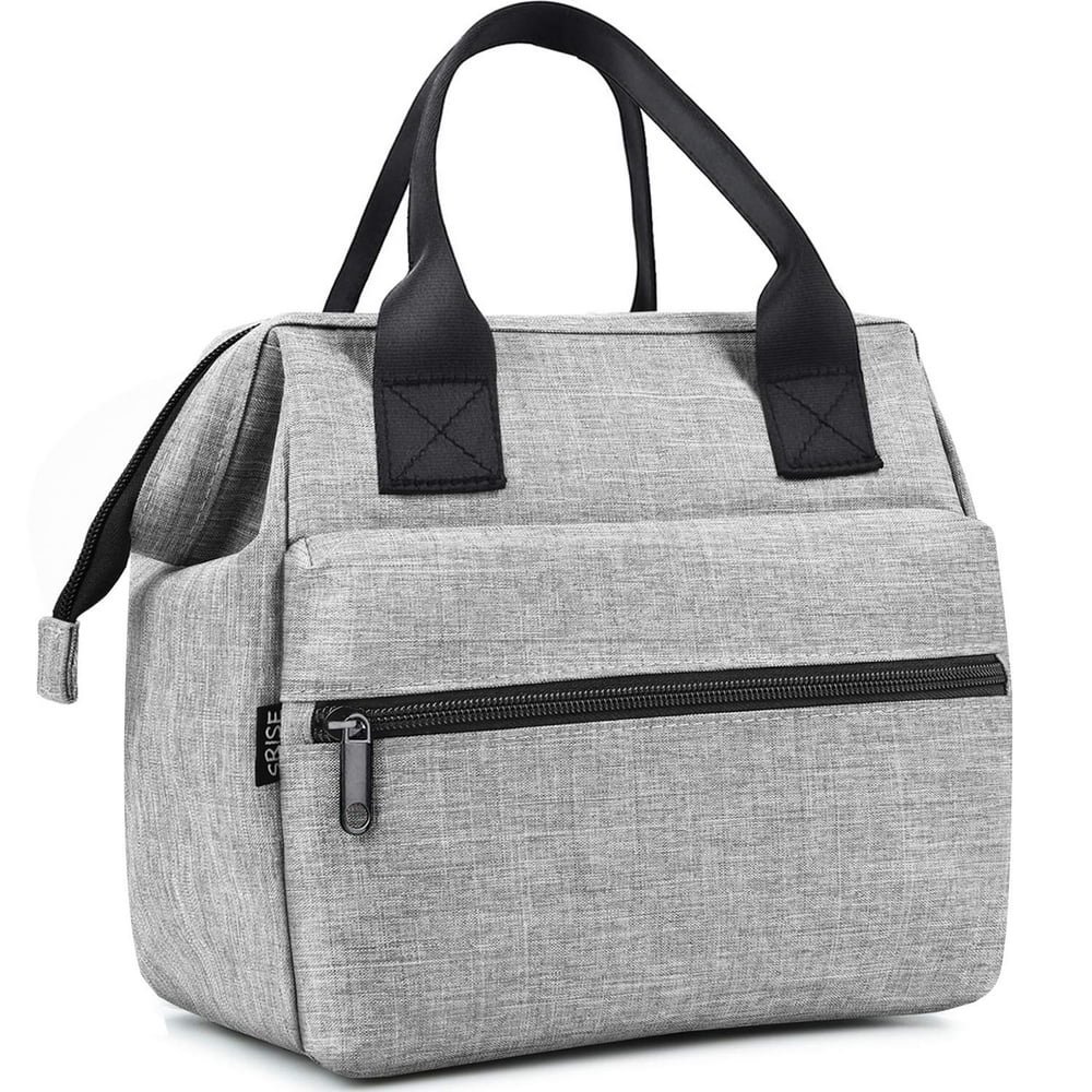 Srise Lunch Bag Insulated Lunch Box, WideOpen Meal Prep Lunch Tote