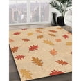 thumbnail image 2 of Ahgly Company Indoor Round Patterned Khaki Gold Area Rugs, 5' Round, 2 of 6