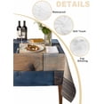 thumbnail image 3 of Navy Blue Brown Wood Tablecloth Rectangle Table Cloth 60x84 ,Waterproof Outdoor Table Cloth Covers Decorative Table Protector ,Farmhouse Vintage Wooden Washable Table Cover for Kitchen Dinning Party, 3 of 8