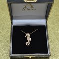 thumbnail image 5 of Diamond Summertime Seahorse Pendant Necklace 14k Yellow Gold (0.01ct), 5 of 5