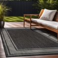 thumbnail image 5 of Beverly Rug Floral Bordered Washable Outdoor Indoor Area Rugs 5x7 Dark Gray, 5 of 9