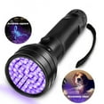 thumbnail image 4 of Linterna UV, luz negra, 51 LED, 395nm, luz negra, detector de orina para mascotas para perr Abanopi Antorcha UV, 4 of 7