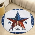 thumbnail image 6 of 4th of July Independence Day Round Carpet Circle Rug Outdoor Patio Area Rug Washable Large Area Rugs Hallway Room Decor Fitness Mats, 6 of 8