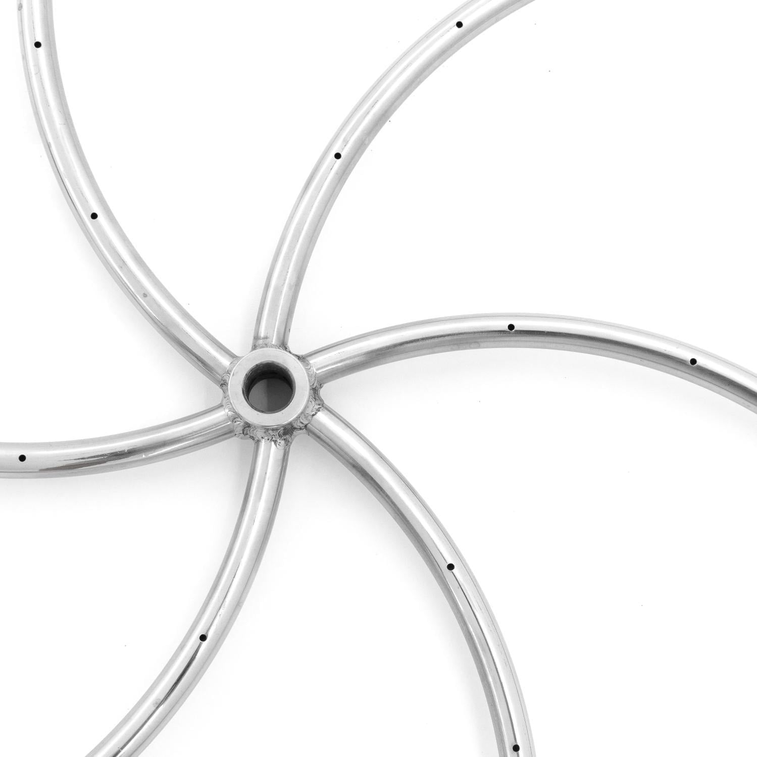 Firenado 48-Inch Natural Gas Spiral Ring Burner Stainless Steel