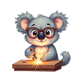 thumbnail image 5 of cartoon Koala Stickers Stickers, Waterproof Koala Stickers Sticker for Water Bottle Laptop Phone Cases Planner Skateboard Luggage Helmet Party Favor Decor, Ideal for Adults Teens Teacher Rewards, 5 of 9