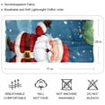 thumbnail image 2 of Santa Claus Elegant Translucent Chiffon Silk Scarf for Women | Light & Breathable 180*73 Size Headscarf, 2 of 6