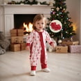 thumbnail image 2 of Gelikeya Christmas Baby Clothes for Boys Girls Long Sleeve Santa Reindeer Outfit Rompers Bodysuit Christmas Clothes (A04 Pink, 0-3 Months), 2 of 8