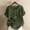 #32 Army Green, variant on Staron Clearance Trendy Tops for Women 2025 Roll Up Short Sleeve Summer Plus Size Loose Fit Blouses Round Neck Floral Print Cotton Linen Tunic