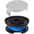 thumbnail image 1 of Carrete y línea para recortadora desbrozadora compatibles con recortadora Ryobi, paquete de 6, cable de repuesto para recortadora desbrozadora de alimentación automática, cable Reflex para, 1 of 1